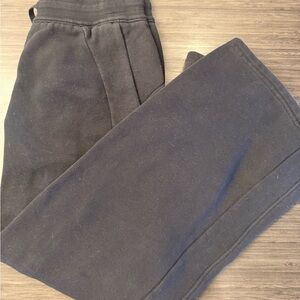 Lululemon mid ride scuba wide leg pants full length. Black. Size 4. GUC